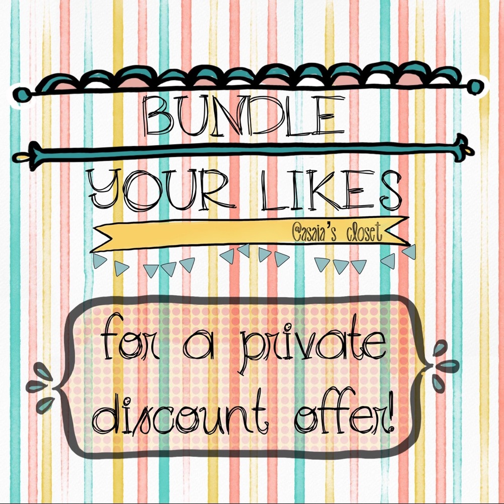 Bundle your likes and I’ll send you an offer!!